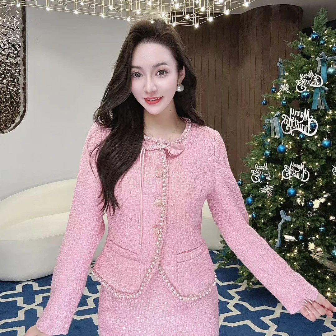 【MIA.G】【郁香之华】国风修身小香风上衣   XY640