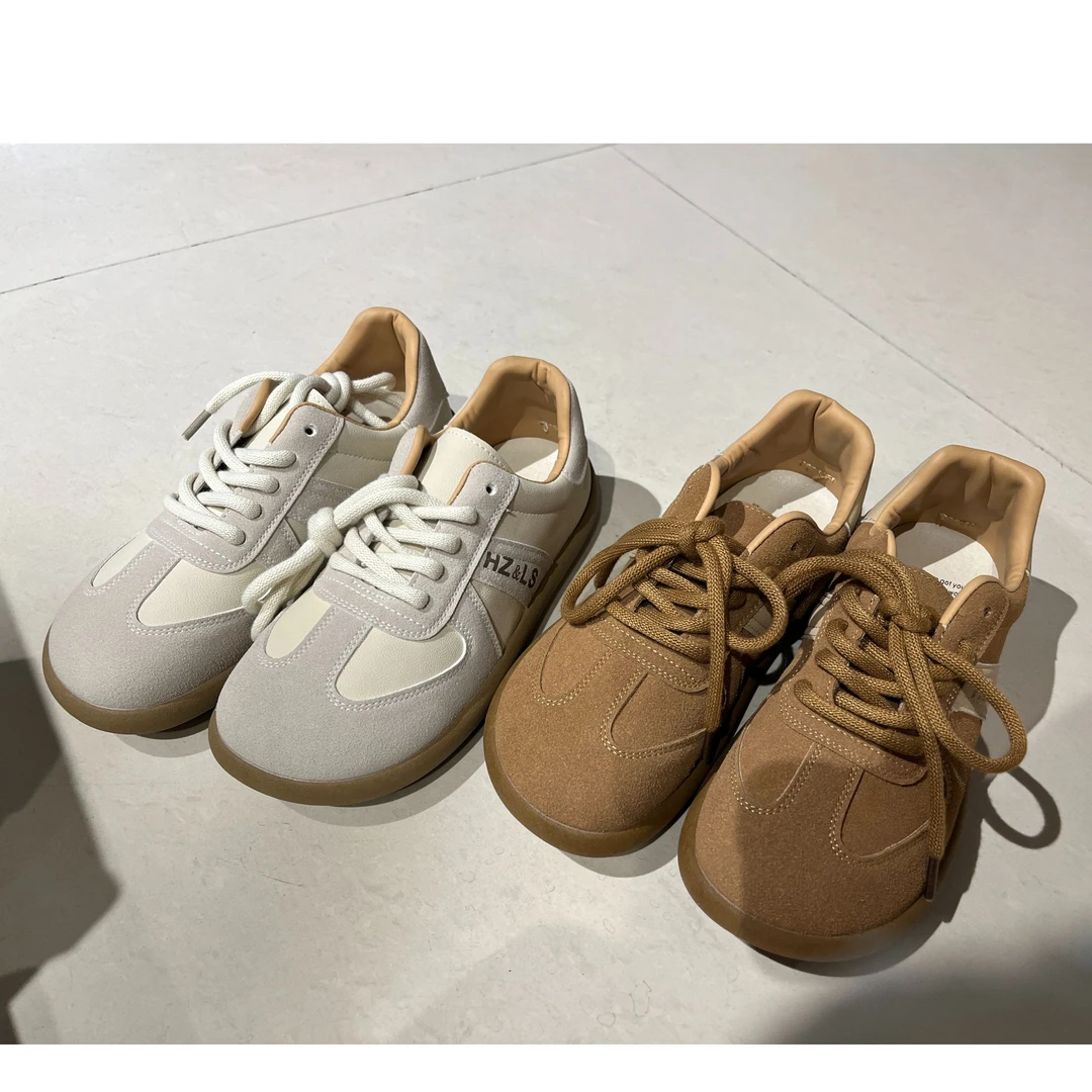 板鞋真皮复古软底
