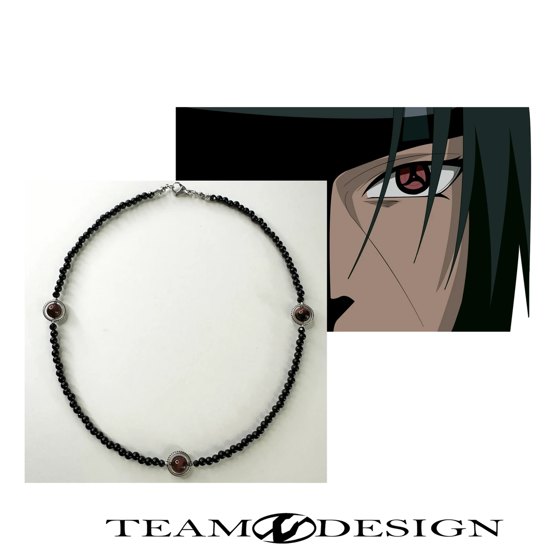 吊坠925银 JS47 晓之朱雀 Uchiha Itachi内轮鼬太知同款项链48CM