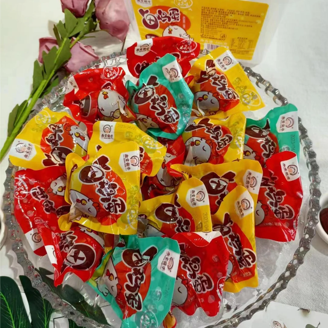 徽家新鲜卤蛋盐焗香辣五香卤鸡蛋666g即食泡面夜宵
