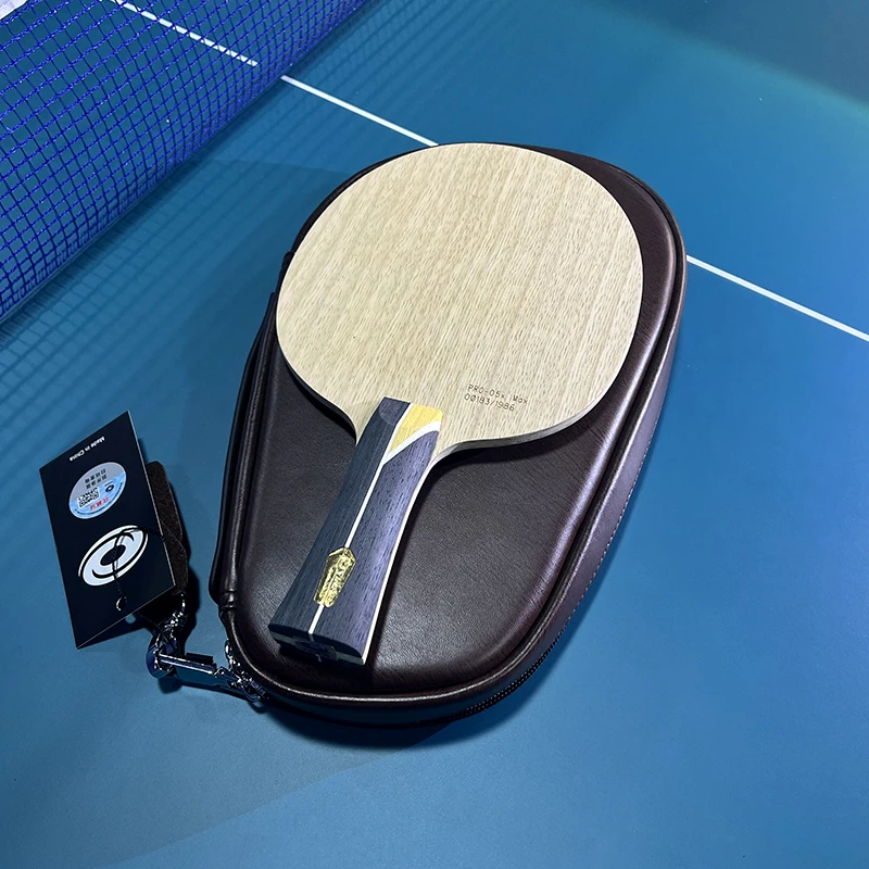 银河乒乓球拍  PRO-05X MAX金标（内置KLC黄芳碳底板）蓝金尾标