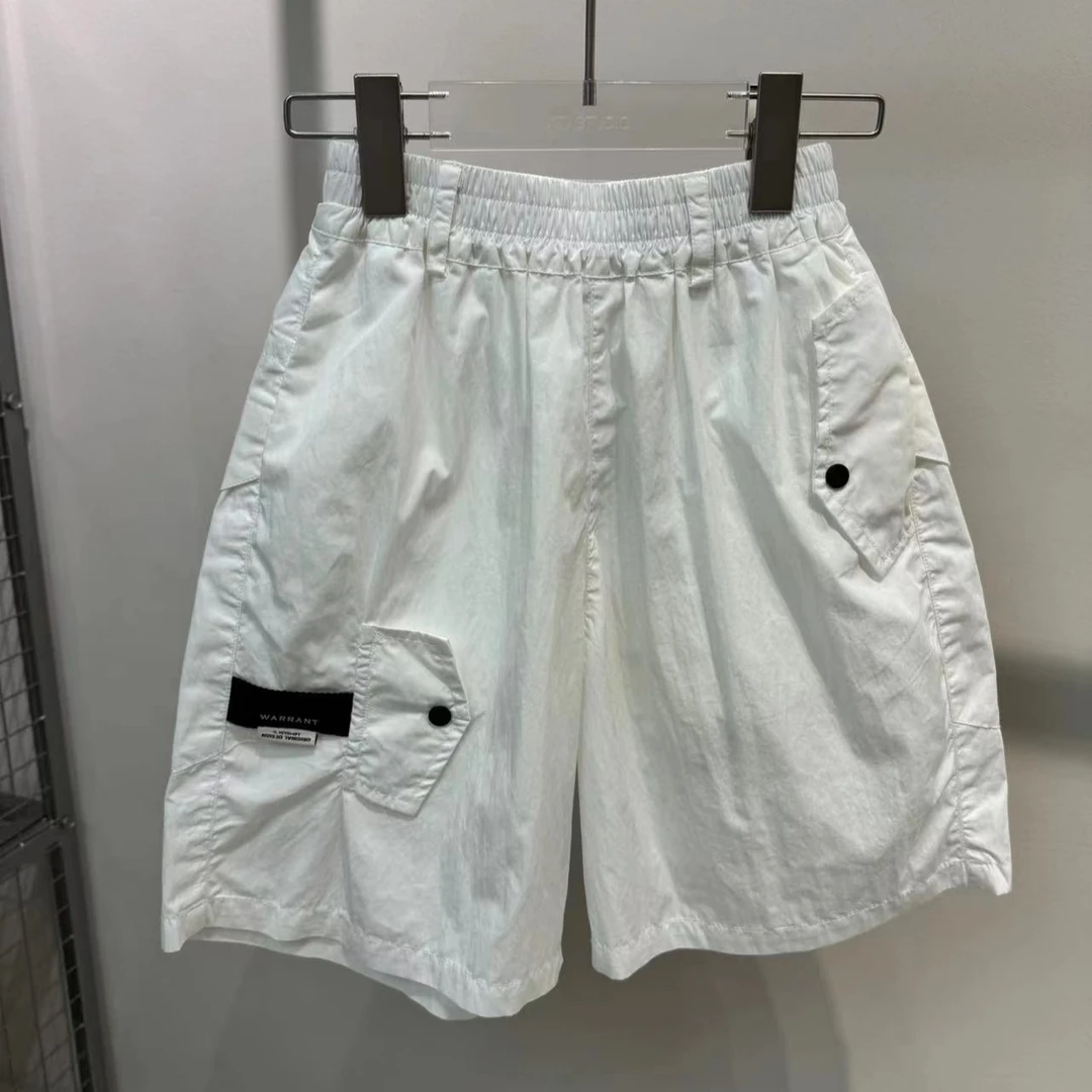 XTJ STUDIO童装 设计师款 U家白色短裤 夏款新品