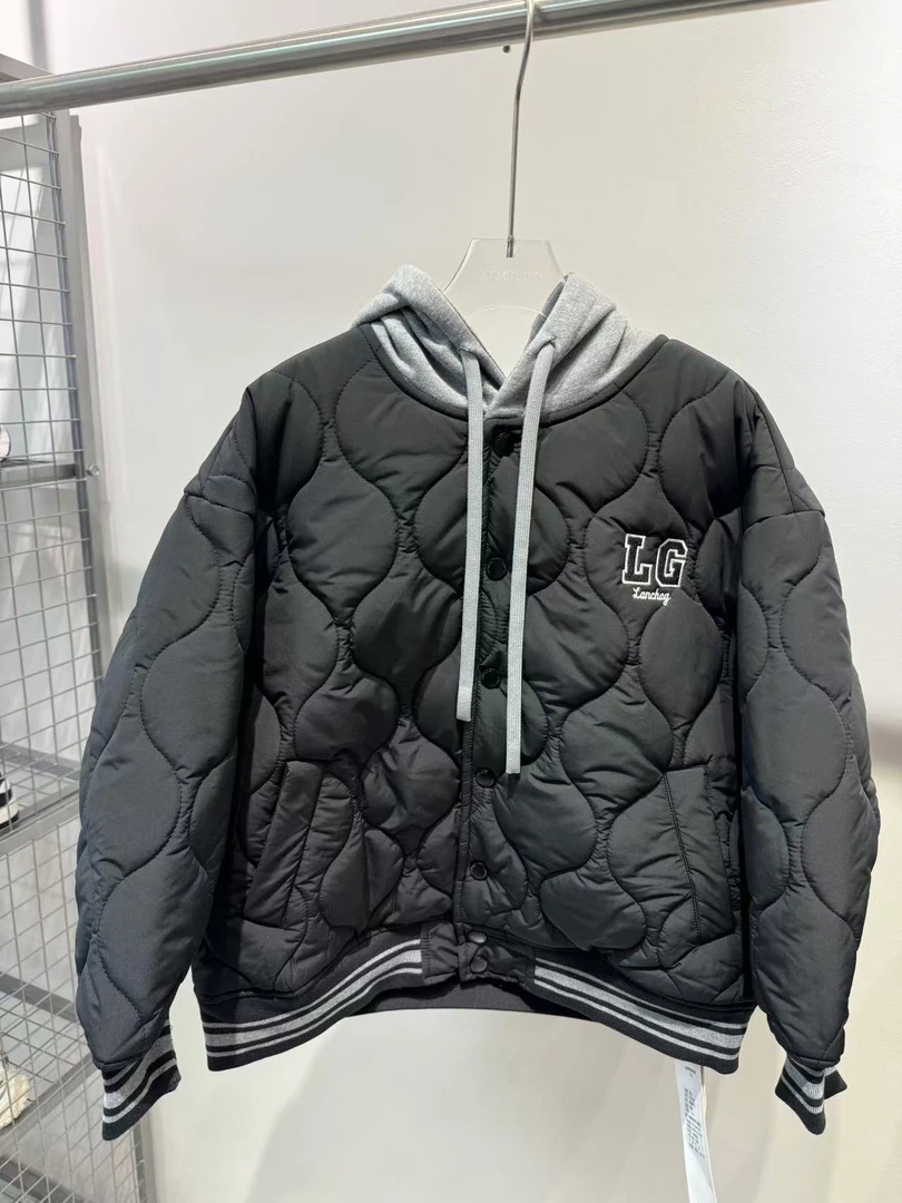 XTJ STUDIO童装 设计师款 LC 带帽休闲加绒夹克外套 冬款