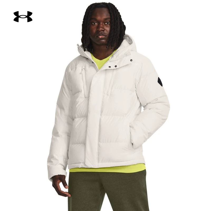 【全勇】安德玛UA 秋冬ColdGear男子保暖连帽休闲短羽绒服1378830