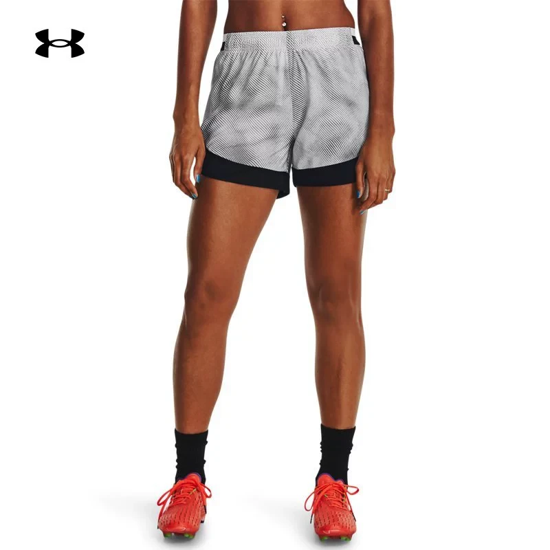 安德玛同款Challenger女子印花足球运动短裤1381049