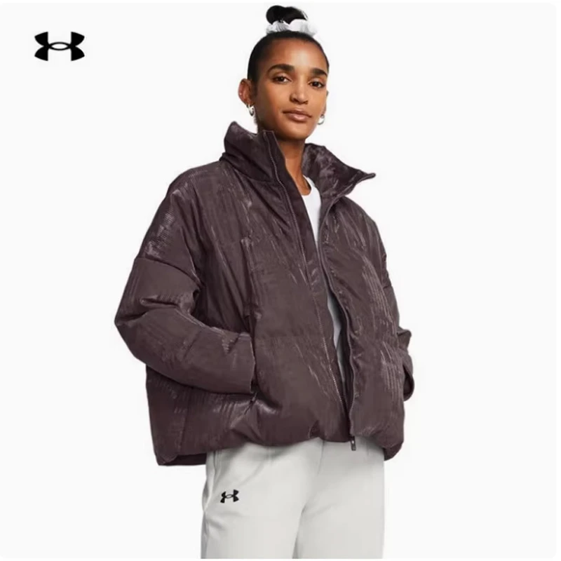 【全勇】安德玛秋冬ColdGear女短款丝绒运动羽绒服面包服1378859