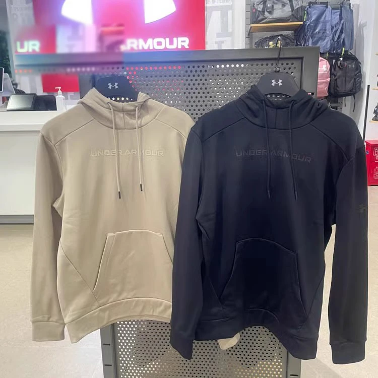 安德玛Fleece 男子抓绒秋冬连帽运动休闲卫衣外套1379744