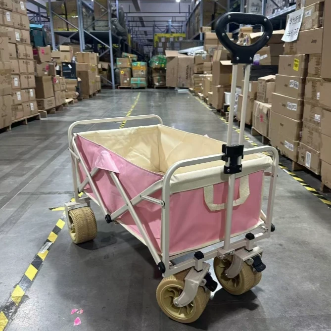 【品质高货】户外营地车露营推车家用手推野餐车可折叠手拉车拖车