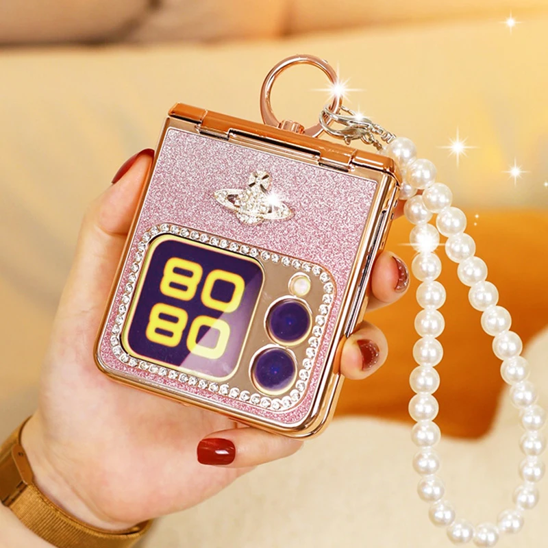 适用华为novaflips手机壳粉色斜挎折叠nova flip s磨砂防摔女款