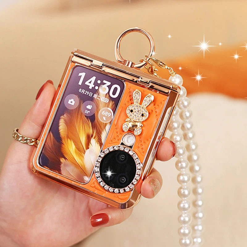 铰链全包适用oppon3flip手机壳findn3flip斜挎折叠防摔女款n3flip