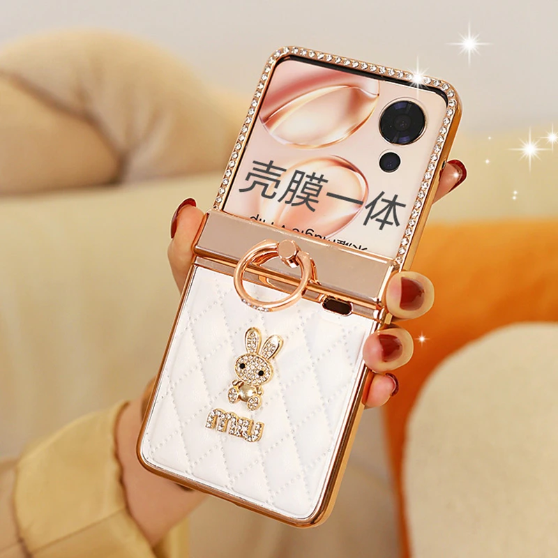 壳膜一体适用荣耀magicvflip手机壳白色斜挎VFlip2防摔女款钢化膜