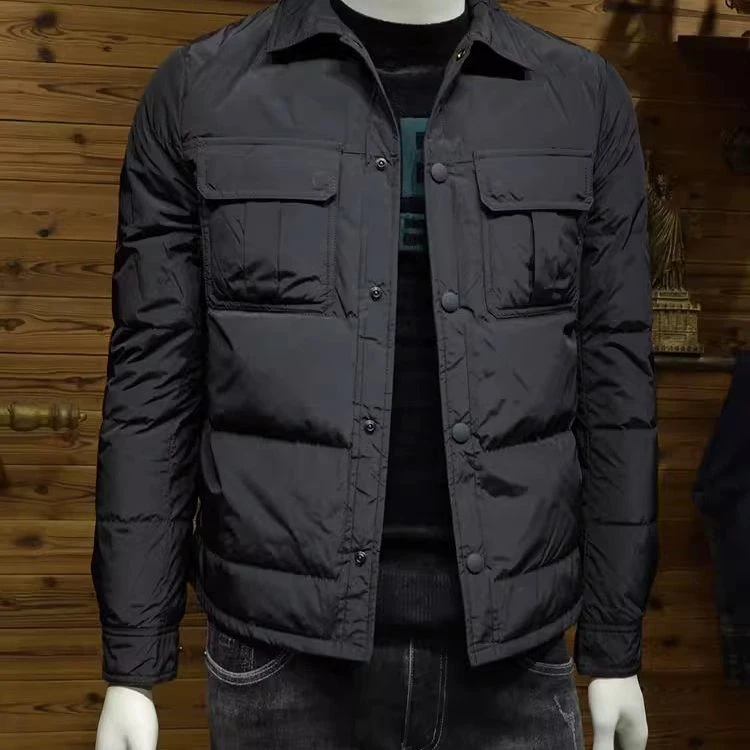 男2023超轻薄冬季棉服男青年韩版潮流简约保暖休闲百男士修身加厚