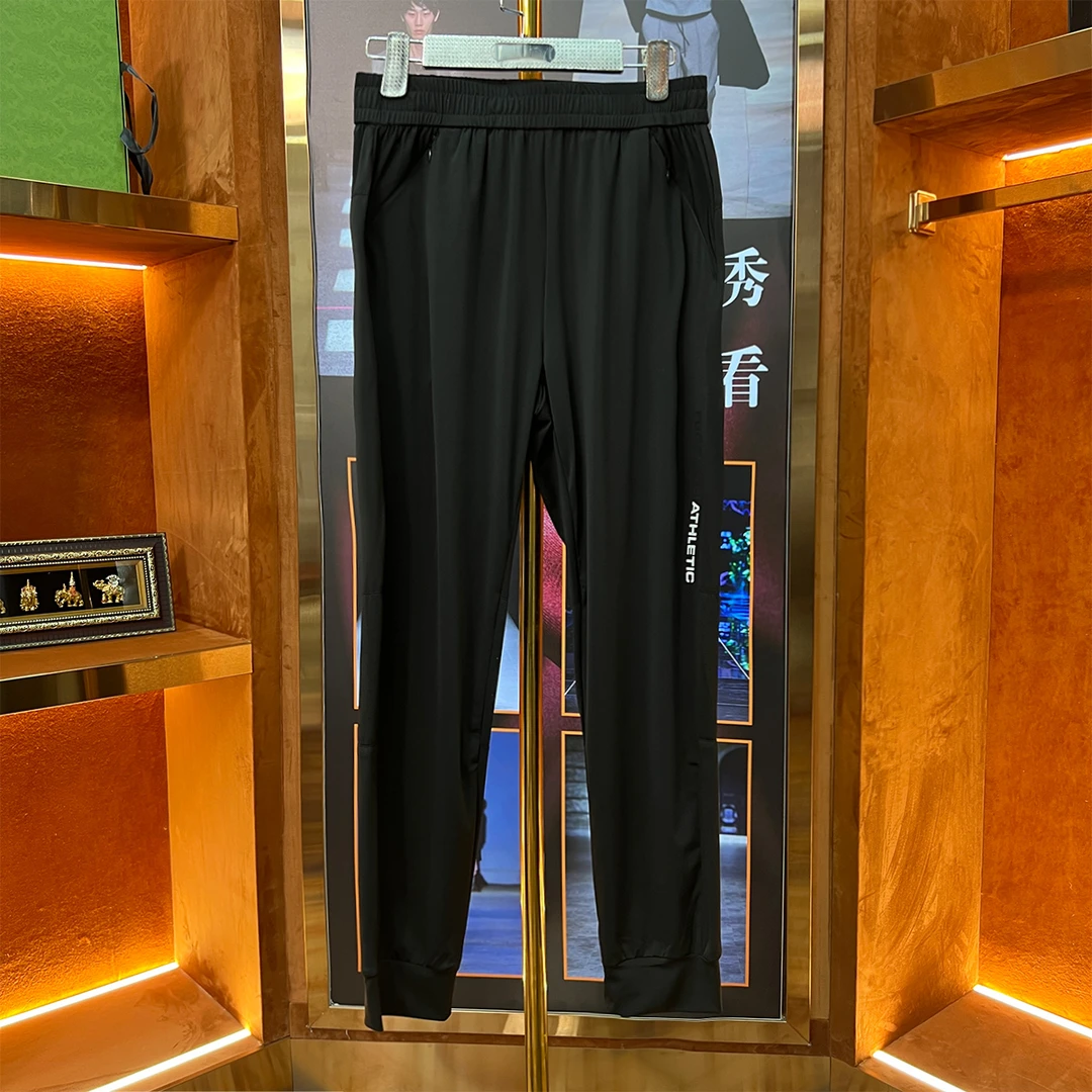 2024年新款男士弹力透气薄款速干运动裤