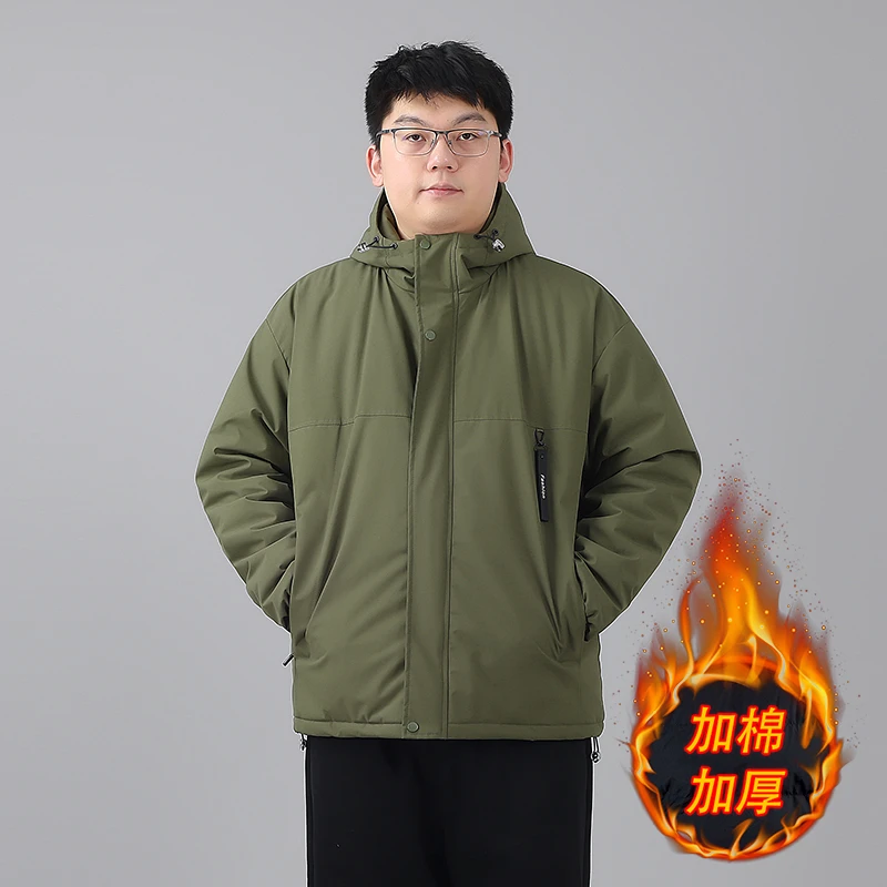 绅时季大码男装冬季棉衣加厚男士棉服外套加肥加大男装外套300斤