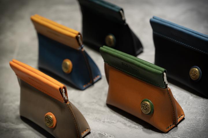 时趣牛皮文玩包纯手工个性