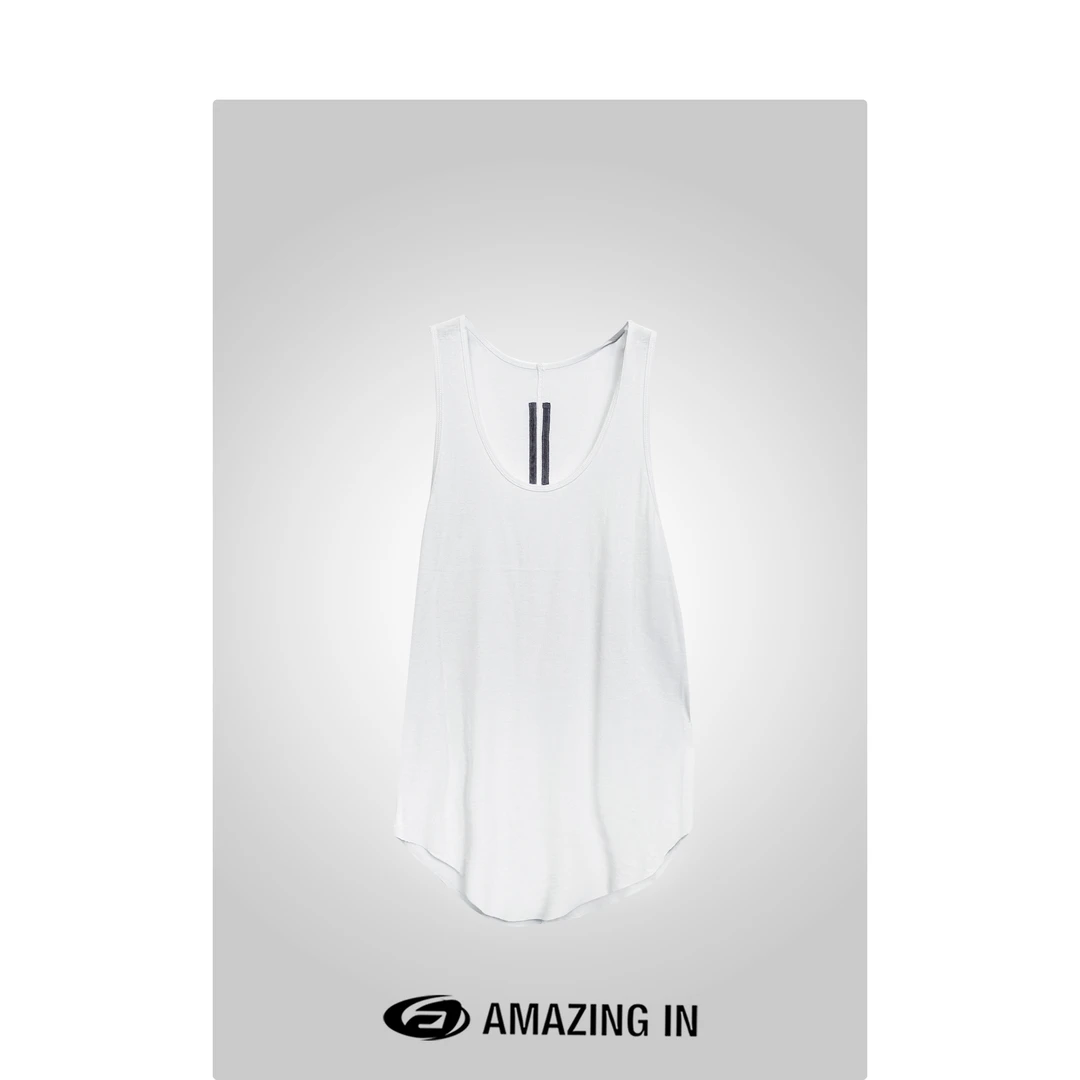 AMAZING IN “空谷”100棉弧形纯色工字背心 A240509-LJ-LH-23332