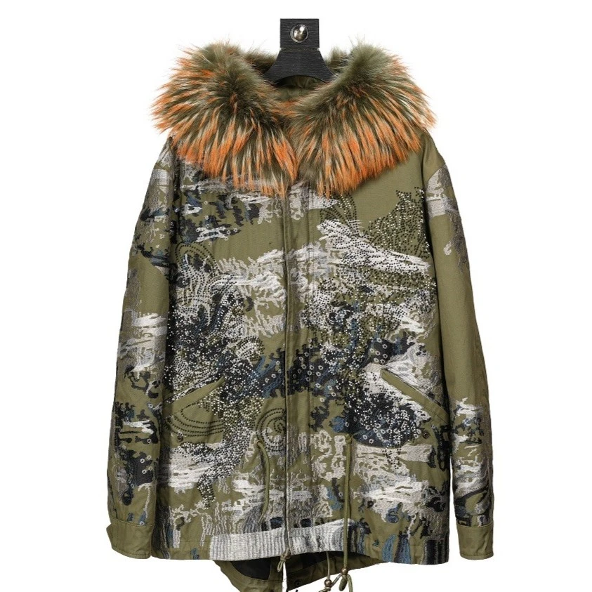 OKUOBAOK/欧可宝凯 时尚简约派克大衣 22313