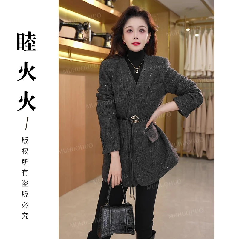 女装2024秋冬新款气质名媛时尚长袖小香风显瘦短款外套