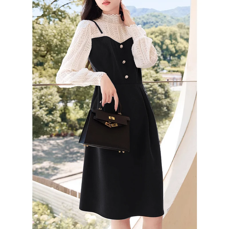 时尚气质拼接连衣裙