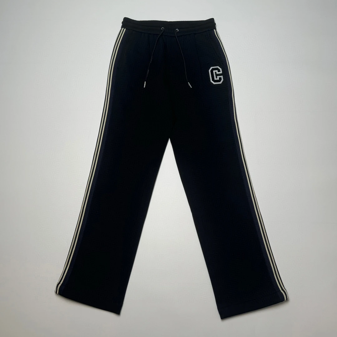 CALIANI/卡里亚尼  字母刺绣结合织带元素休闲裤 2462015