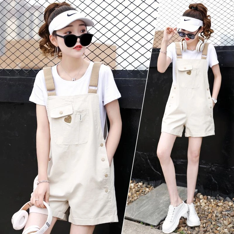 休闲时尚背带裤套装女夏季2025年新款气质洋气减龄活泼短裤两件套