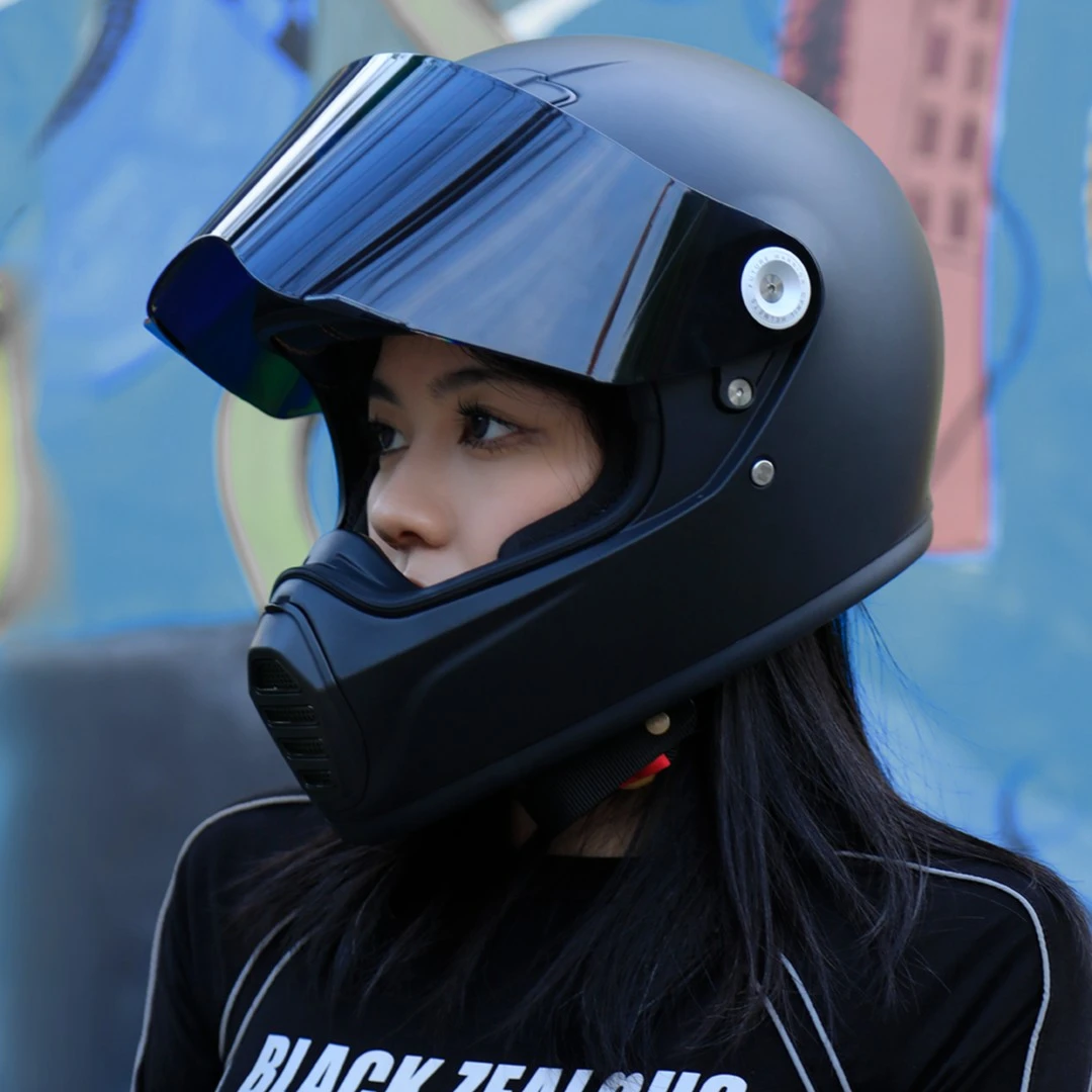 CYRIL赛罗头盔原装镜片配件复古盔原装镜片配件可夜视极光红彩镜