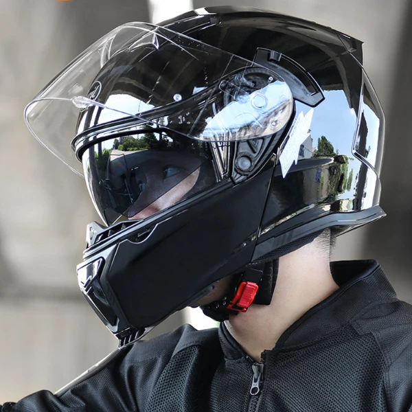 CYRIL赛罗揭面盔摩托车头盔男女双镜片全覆式防雾机车全盔四季