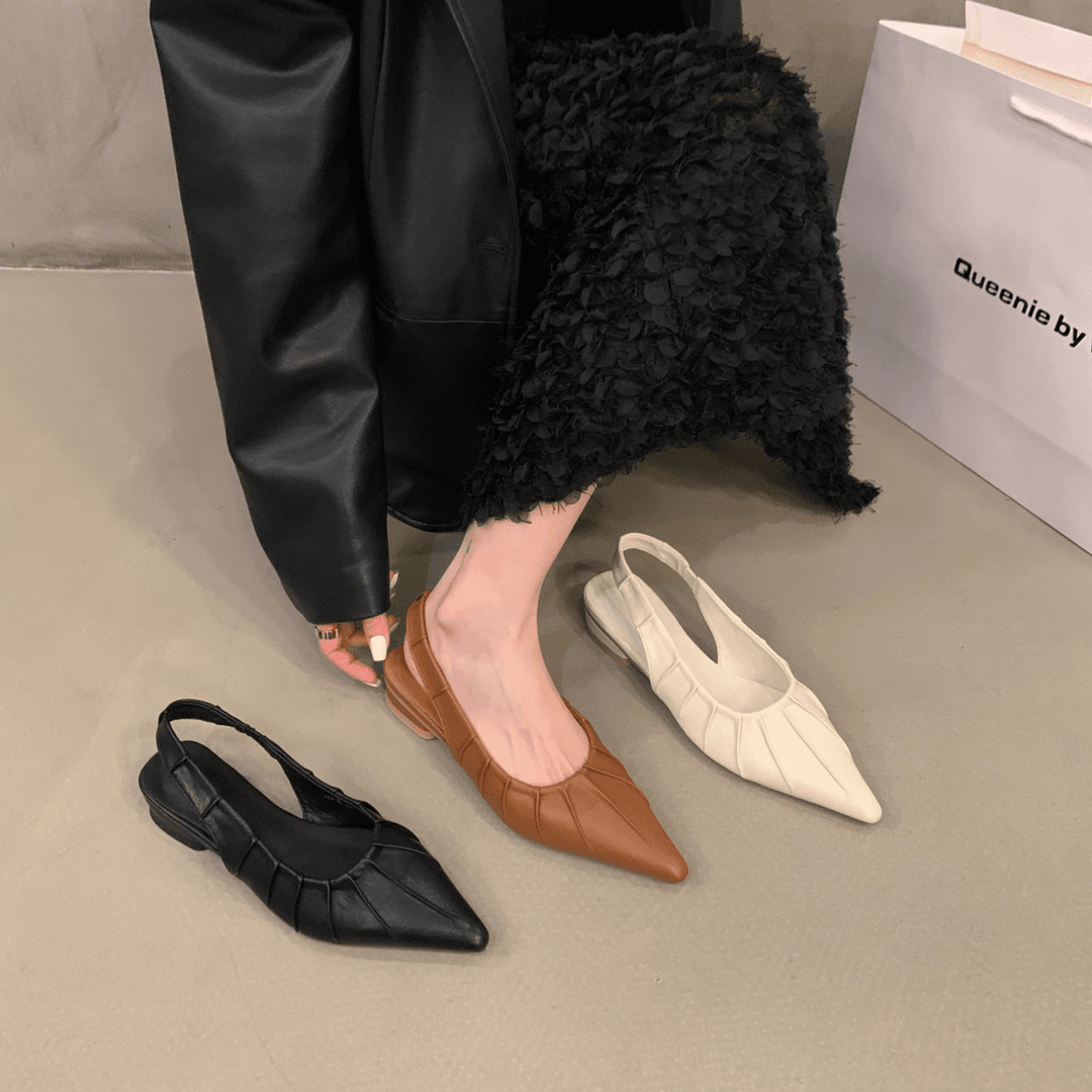 法式高级感小众包头凉鞋仙女鞋子2024年新款夏季配裙子尖头单鞋女