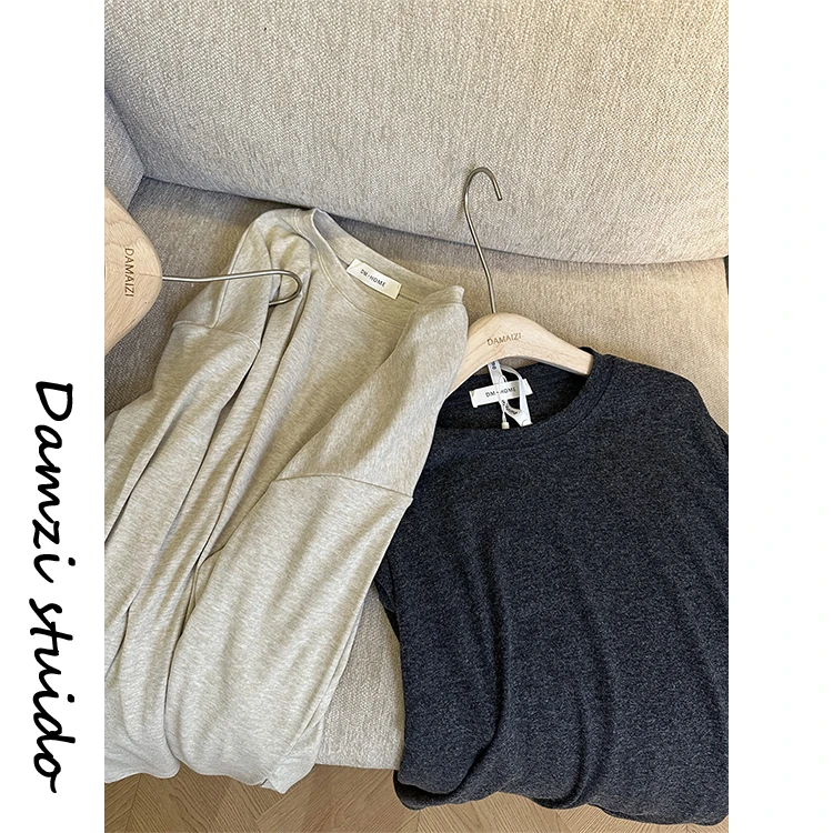 DA麦子 舒适派 软糯糯的慵懒秋冬大T恤女 MZ8186绒大T