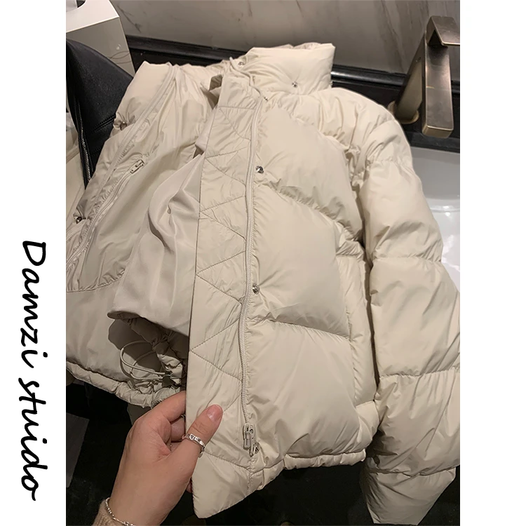 DA麦子 零下羽绒 超牛不过时基础可拆卸帽子羽绒外套女MZ1105鸭绒