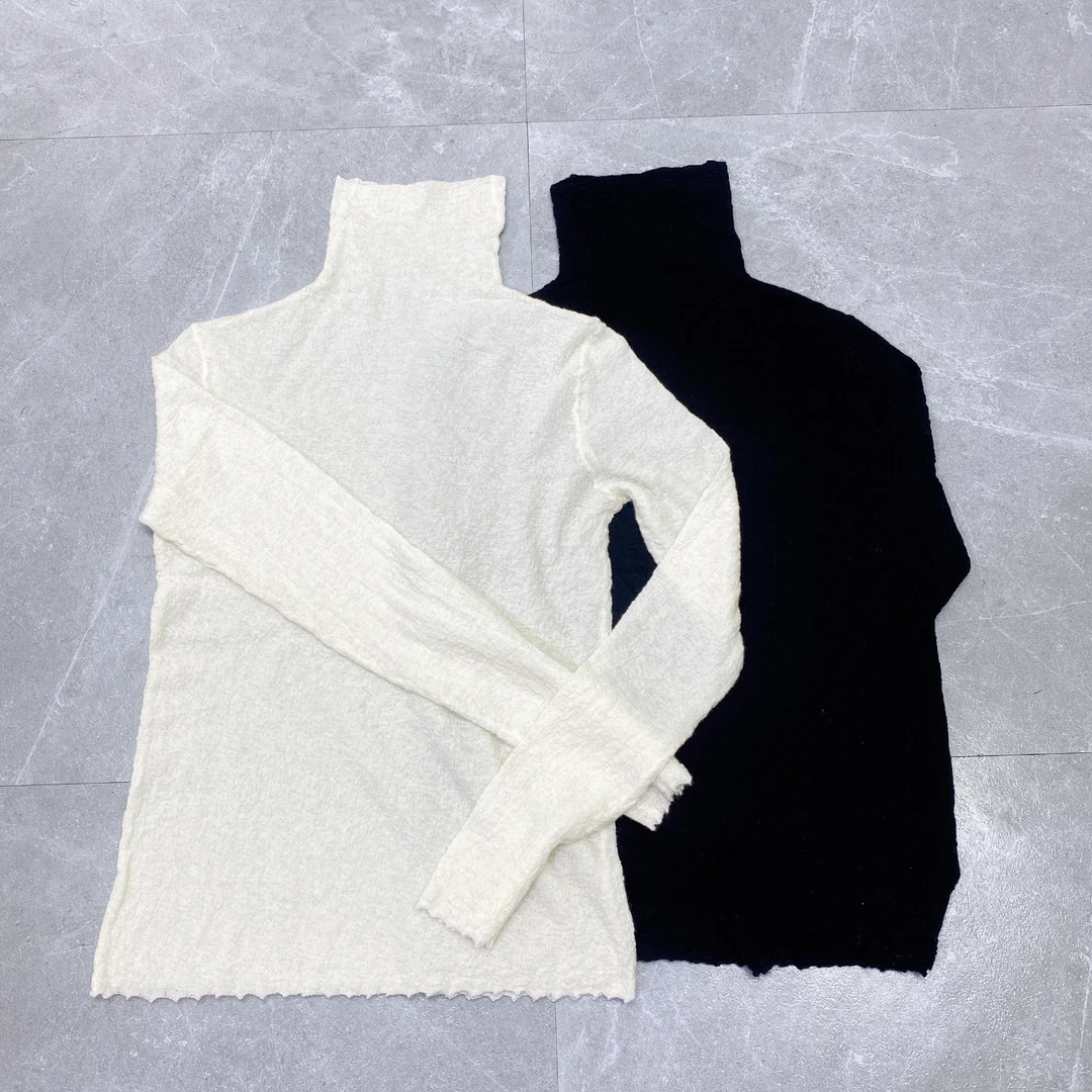 超薄保暖长袖高领羊毛衫羊毛衫打底百搭时尚修身纯色 23001