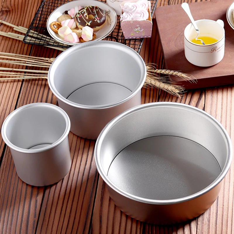 烘焙阳极加高圆形活底蛋糕模具戚风蛋糕模防粘心形做慕斯家用商用