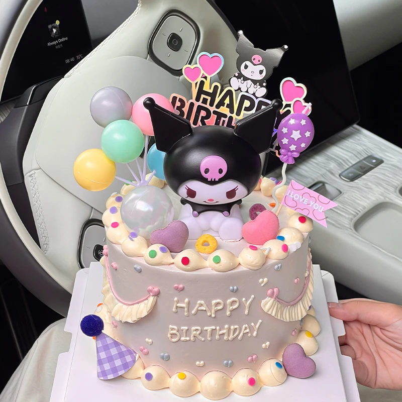 烘焙蛋糕装饰可爱库洛米三丽鸥蛋糕摆件小女生生日蛋糕甜品台装扮
