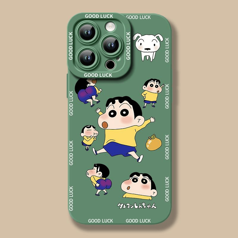 蜡笔小新适用苹果15手机壳新款iphone15pro套14镜头pro全包13防摔