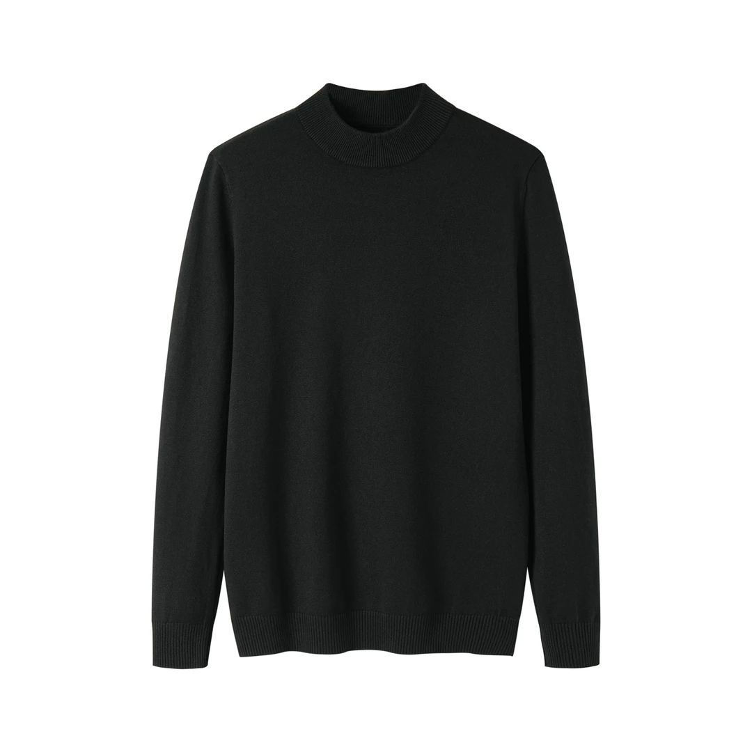 HiPanda【捡漏节】半高领毛衣男针织贴身舒冬保暖衫打底24HZCS003