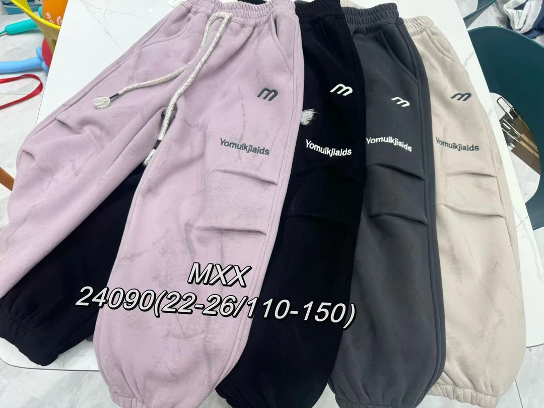 临时链接儿童扎染卫裤m字母24090