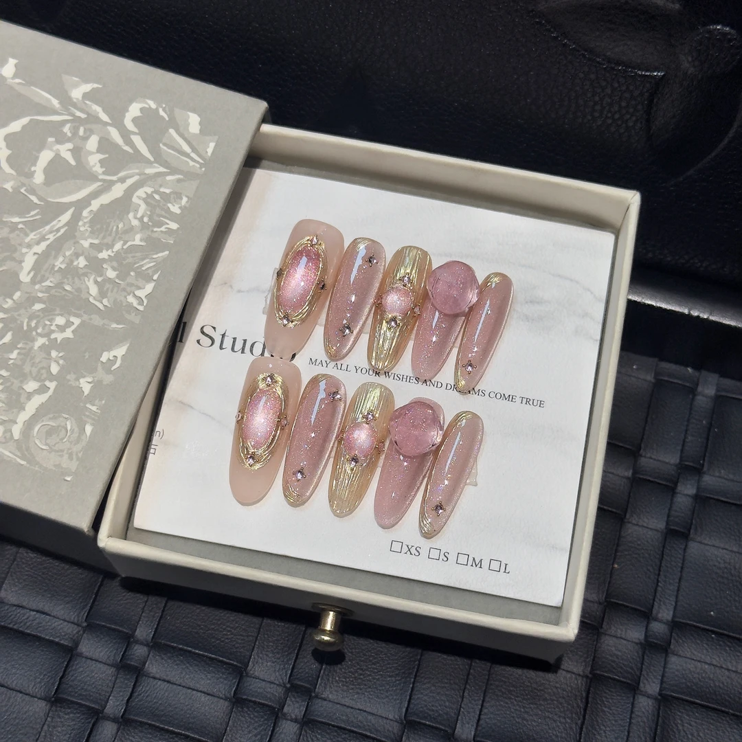 十年手工穿戴甲高奢版索马里海可反复使用下单配工具包收纳盒裸色