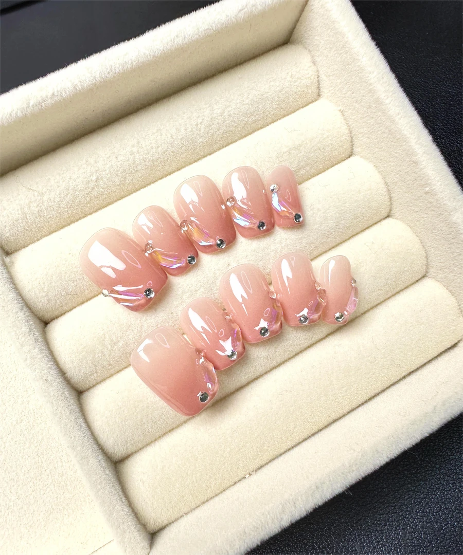 #93 纯欲风腮红渐变极光钻显白气质可反复穿戴下单配工具包收纳盒