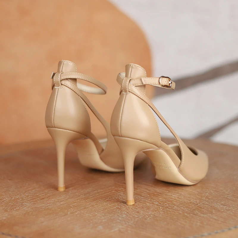 飞燕女鞋2023年法式尖头小细跟高跟鞋33-40码通勤舒适百搭