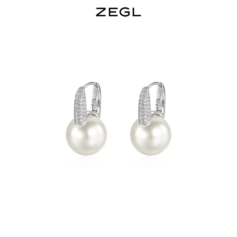 ZEGL 铜合金耳饰 高级感耳扣耳环简约百搭女时尚夏季气质耳钉耳饰