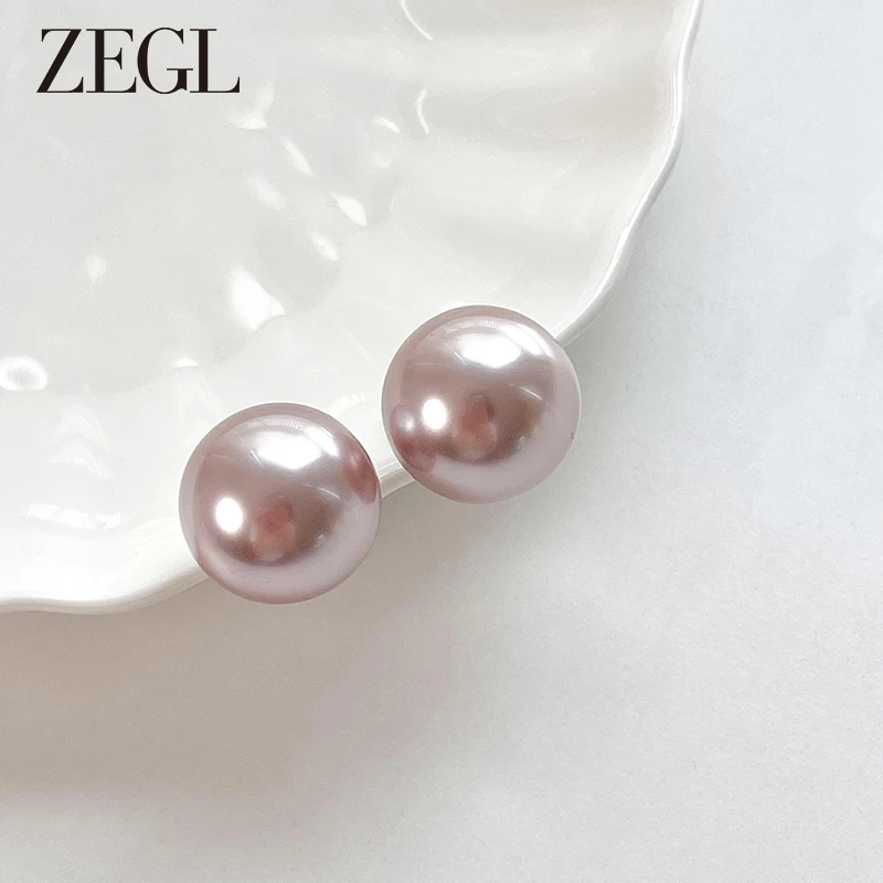 ZEGL 铜合金耳饰 【慵懒感穿搭】存在感耳环百搭时尚轻奢气质首饰