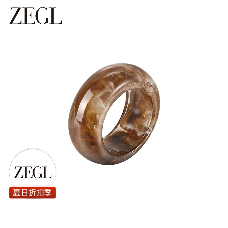 【ZEGL夏日折扣】美拉德风戒指简约轻奢百搭小众饰品