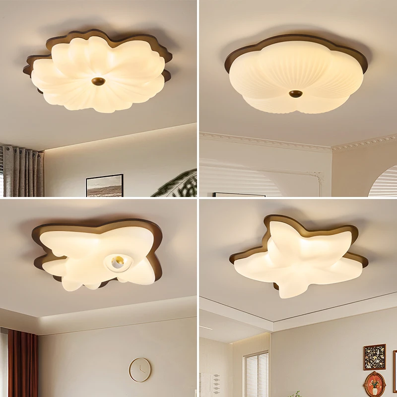 中山复古书房主灯全光谱超亮护眼儿童房客厅现代卧室护眼家用灯具