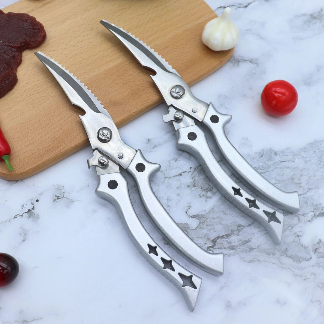 不锈钢剪刀厨房家用鸡骨剪强力剪鸡鸭鹅剪骨头专用大剪刀杀鱼神器