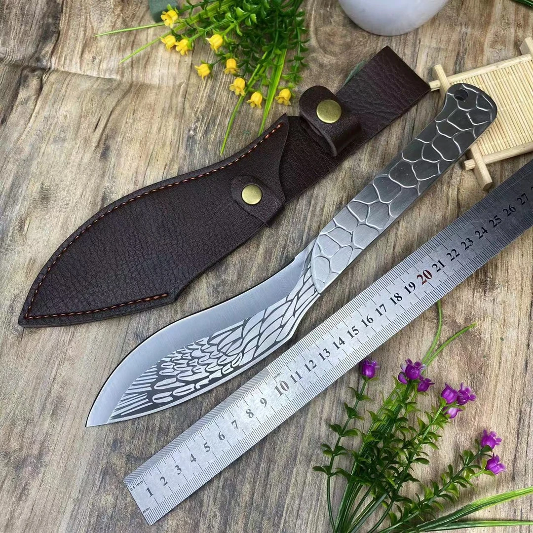 家用户外锋利西餐刀野营切水果切肉刀牛排刀野外露营羊肉刀烧烤刀