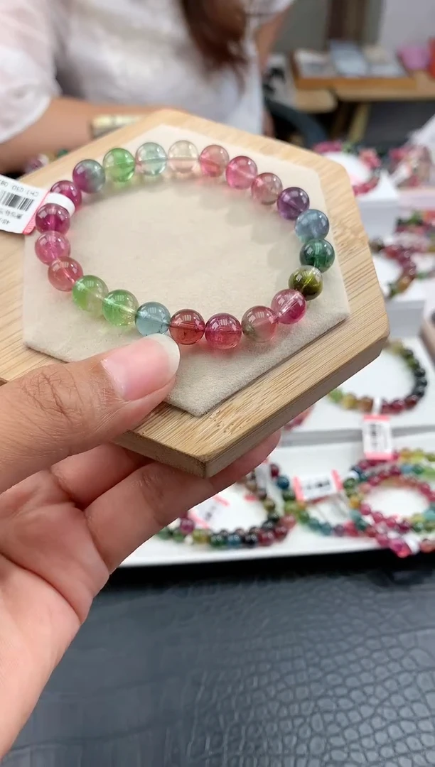 【闪购商品】碧玺手串未镶嵌多样性发一条