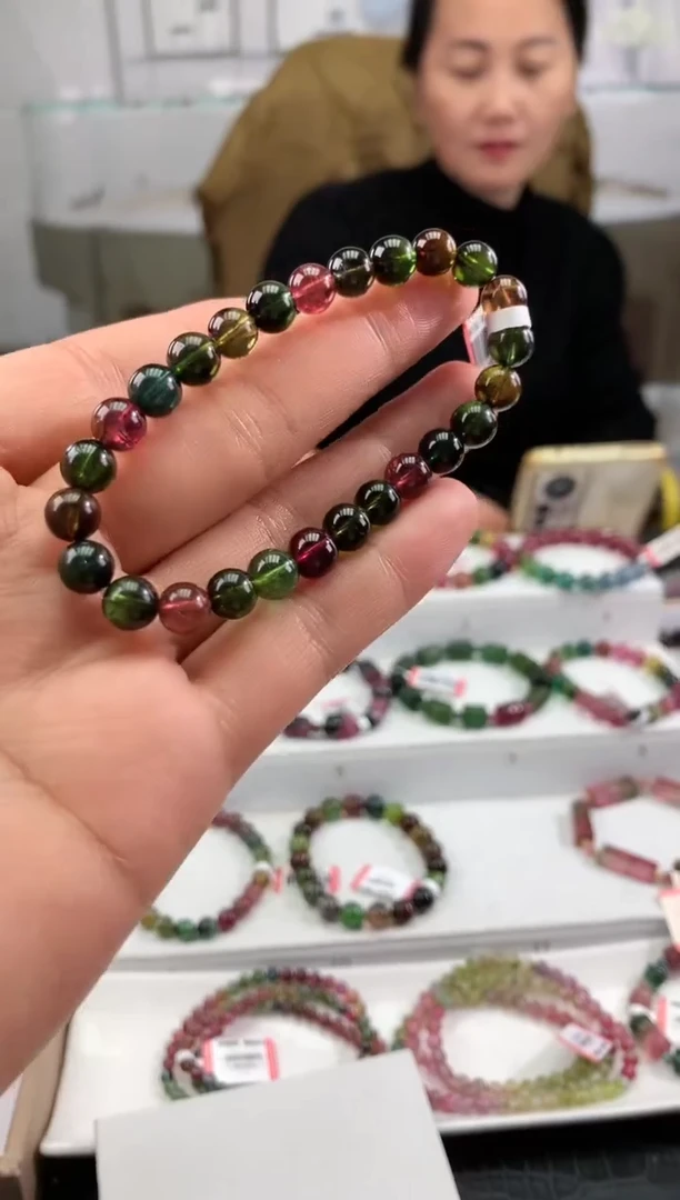 【闪购商品】碧玺手串未镶嵌多样性发一条