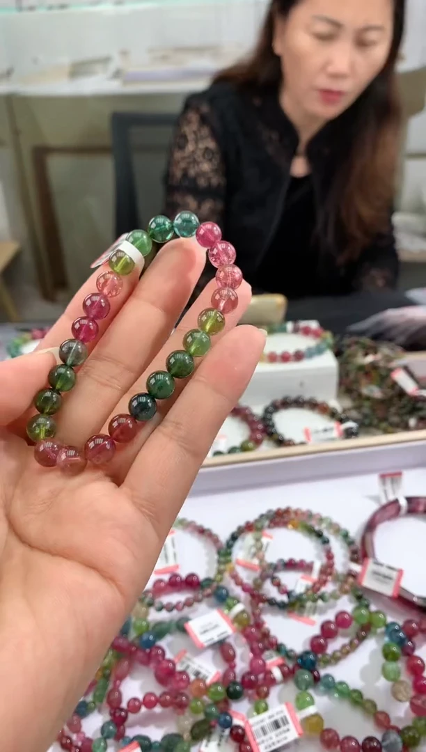【闪购商品】碧玺手串未镶嵌多样性发一条