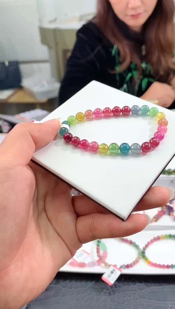 【闪购商品】碧玺手串未镶嵌多样性发一条