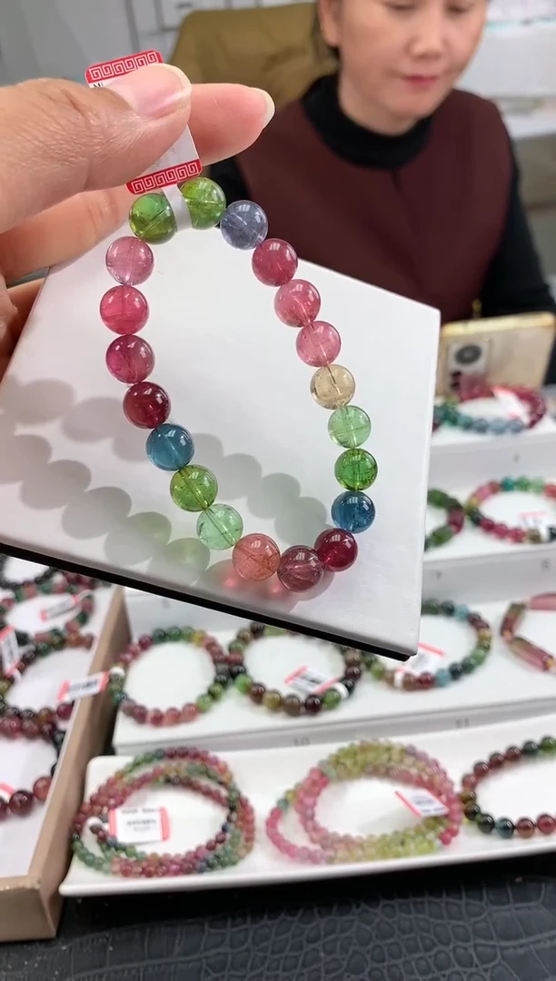 【闪购商品】碧玺手串未镶嵌多样性发一条